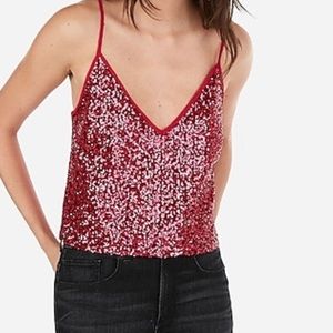 Cropped Sequin Cami
